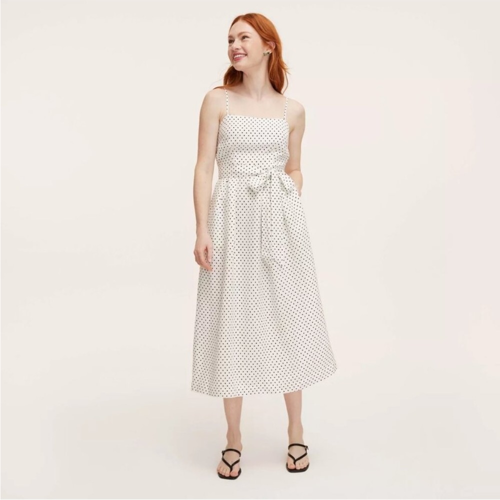 NWT kate spade new york x Target Mini Polka Dot Tie-Waist Midi Dress size XL